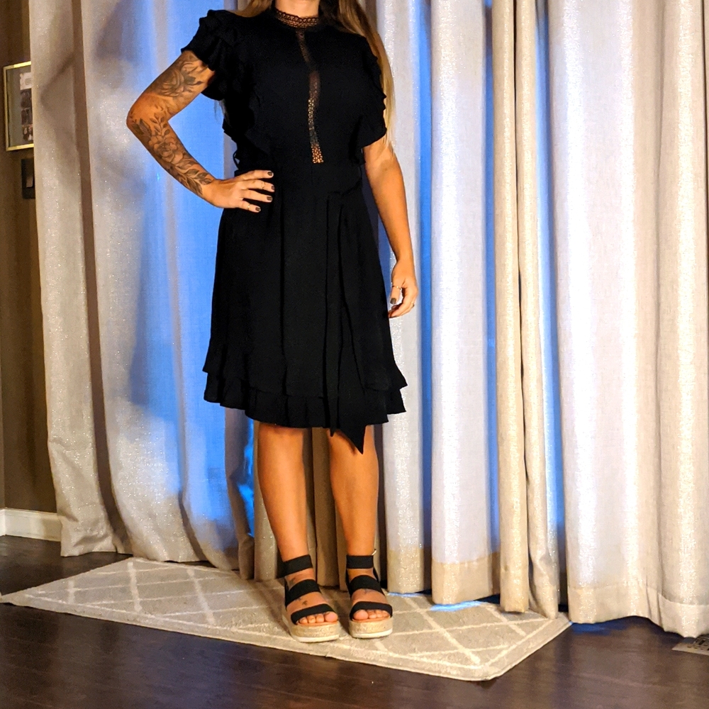 Small, black dress.